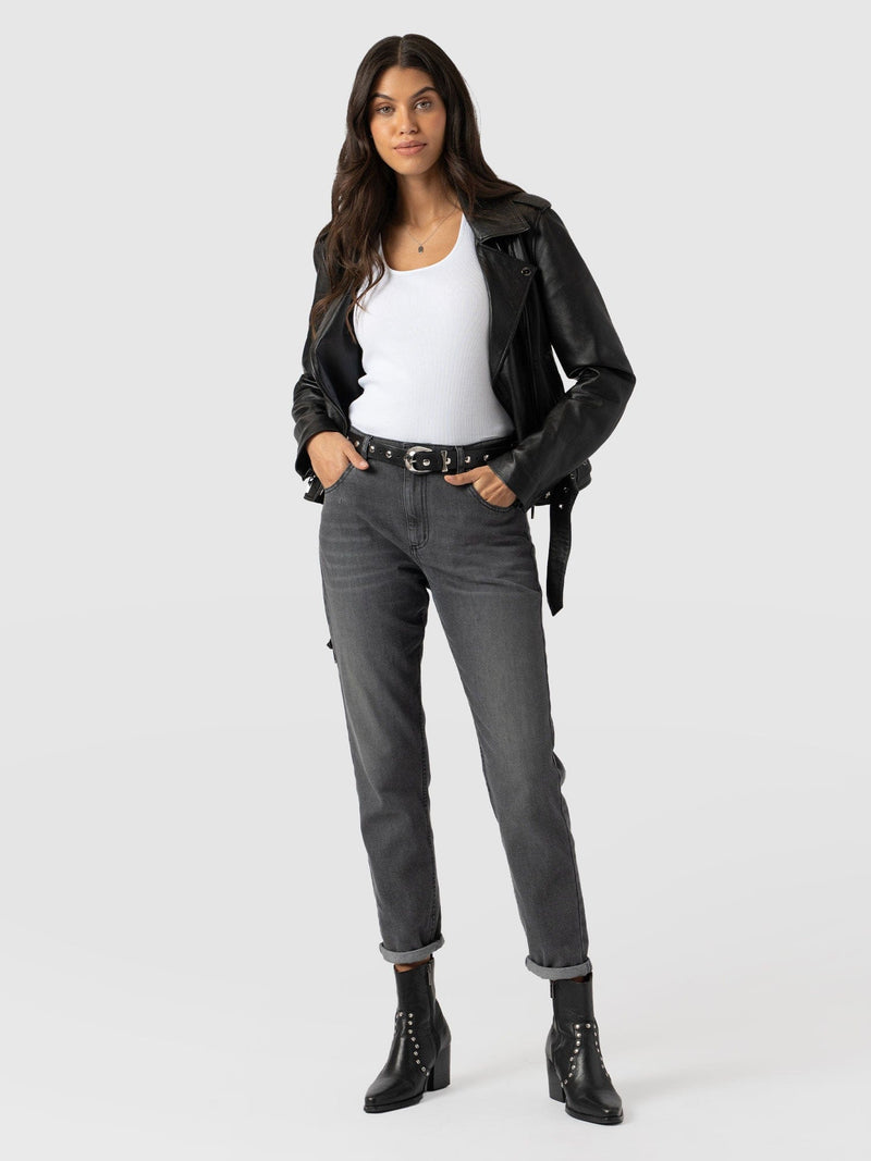 Boyfriend Jeans Black - Women's Jeans | Saint + Sofia® US