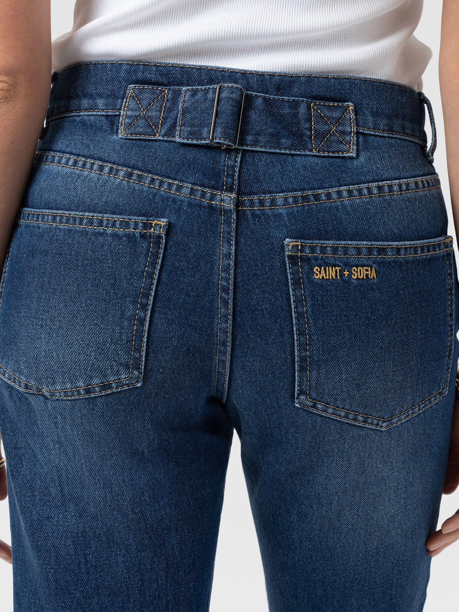 Boyfriend Jeans Mid Blue - Women's Jeans | Saint + Sofia® USA