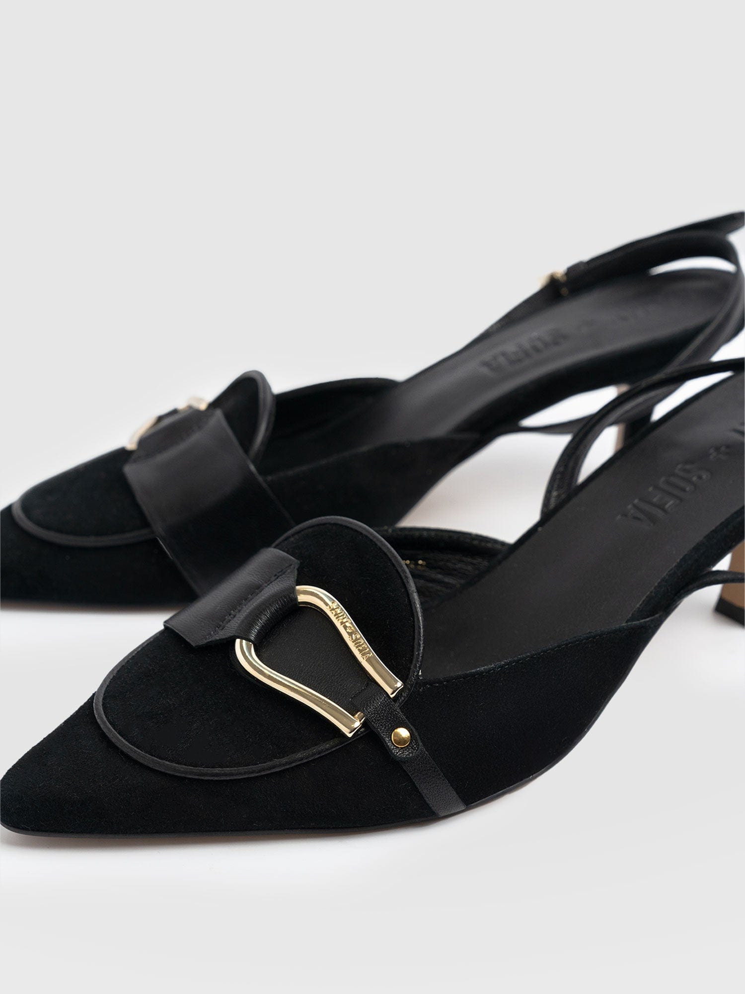 Bridget Sling Back Heels - Black - Women's Sandalss | Saint + Sofia® USA