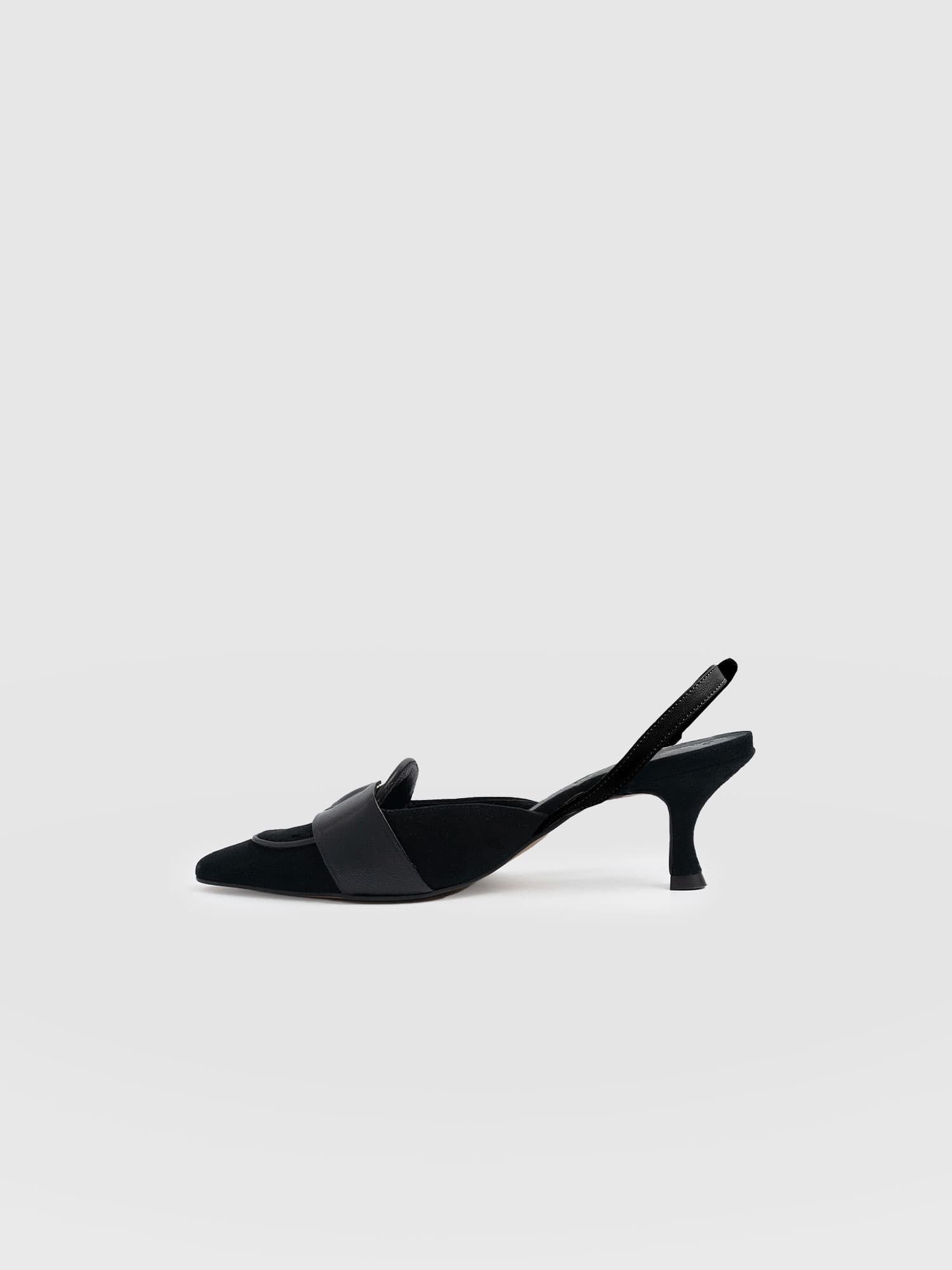 Bridget Sling Back Heels - Black - Women's Sandalss | Saint + Sofia® USA
