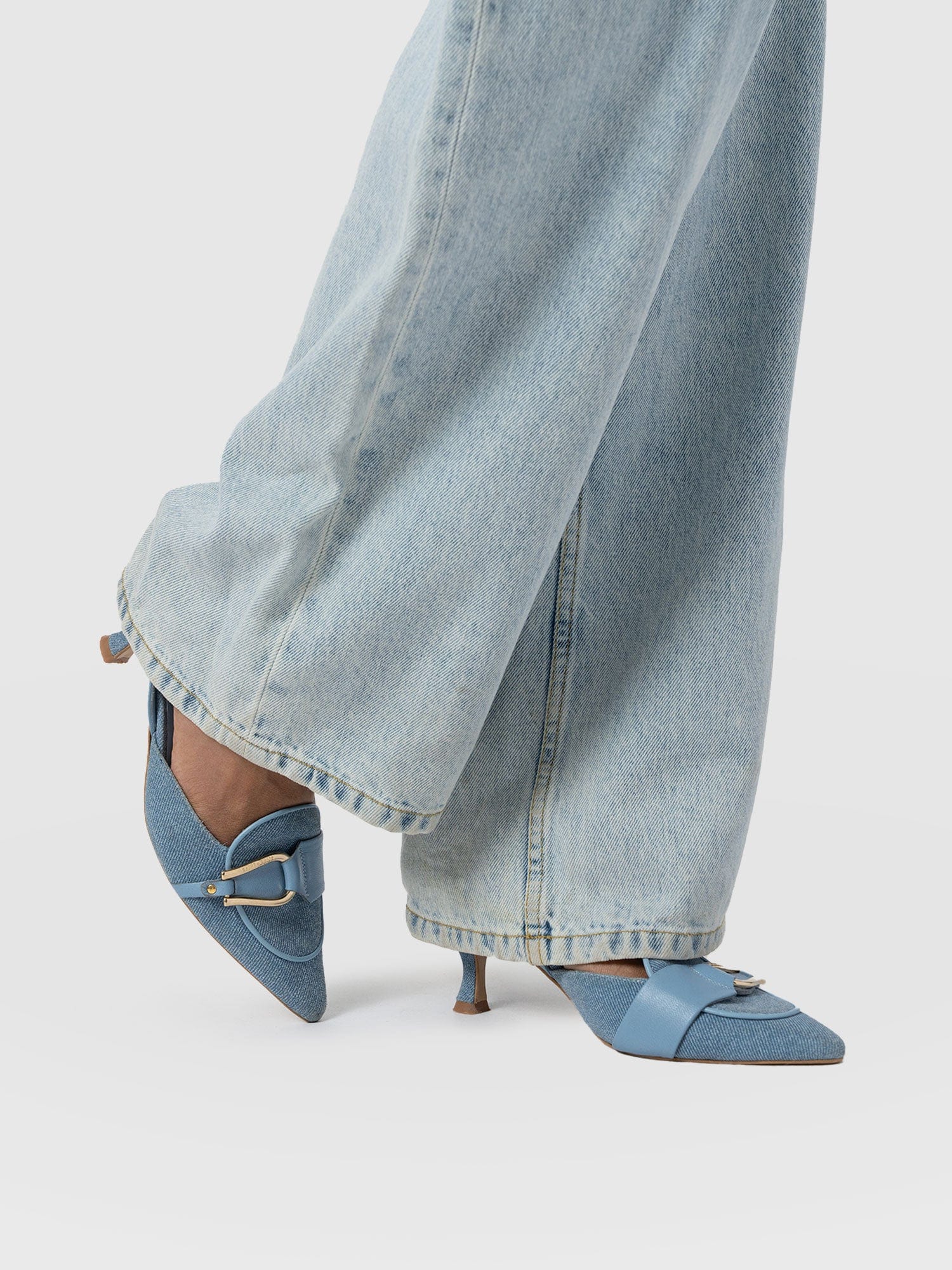 Bridget Sling Back Heels - Blue - Women's Sandals | Saint + Sofia® USA