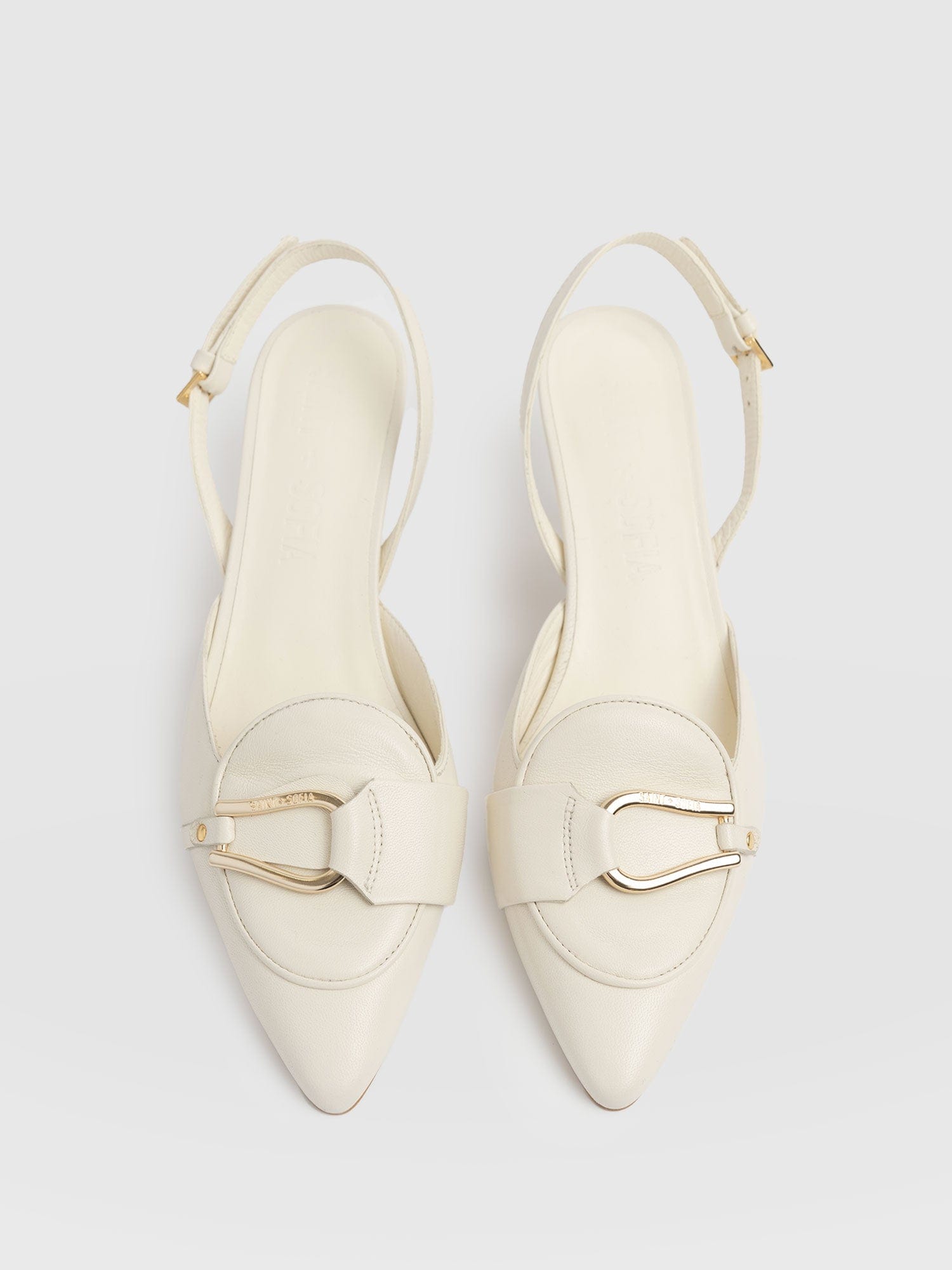 Bridget Sling Back Heels - Cream - Women's Sandalss | Saint + Sofia® USA