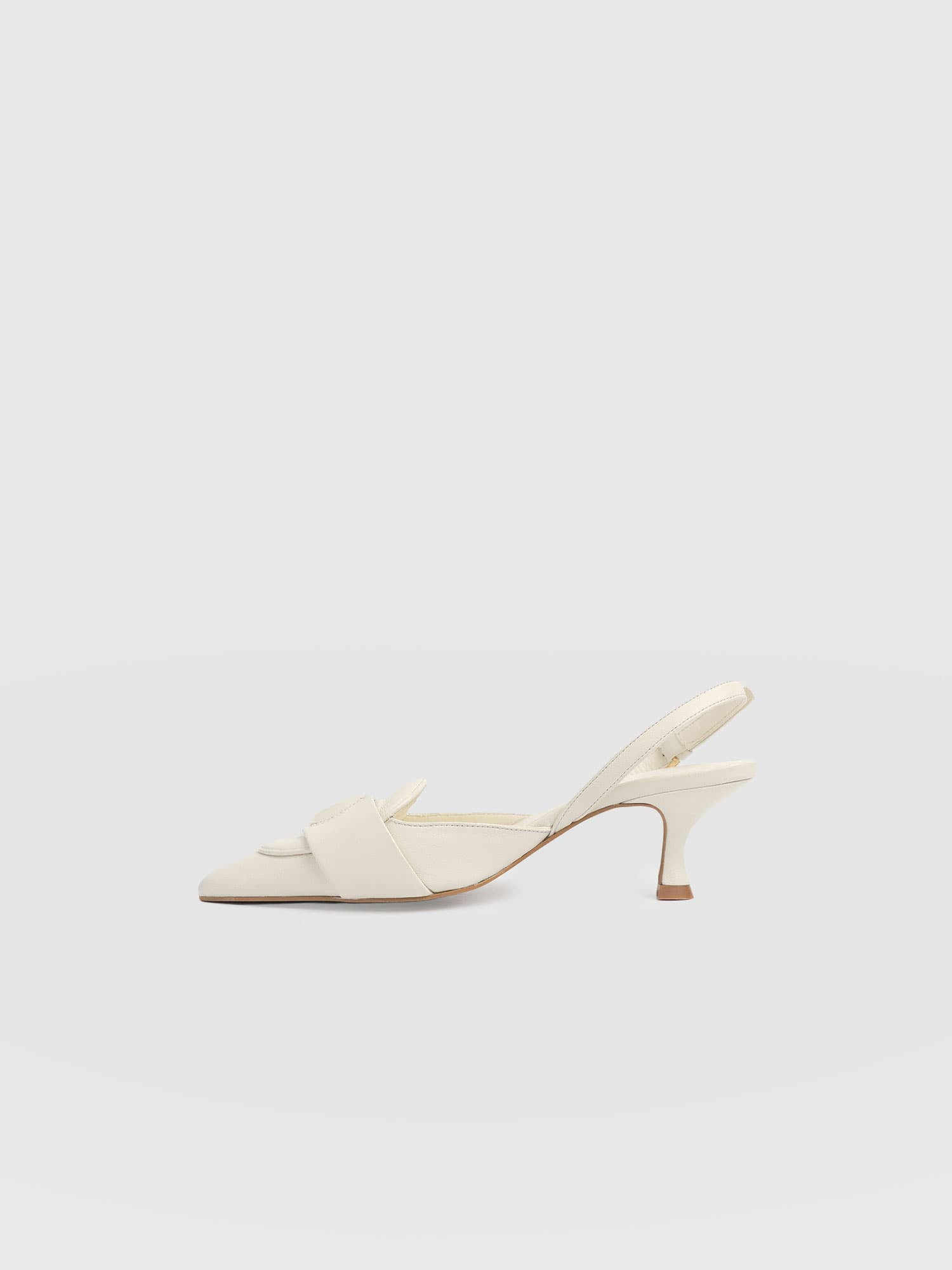 Bridget Sling Back Heels - Cream - Women's Sandalss | Saint + Sofia® USA