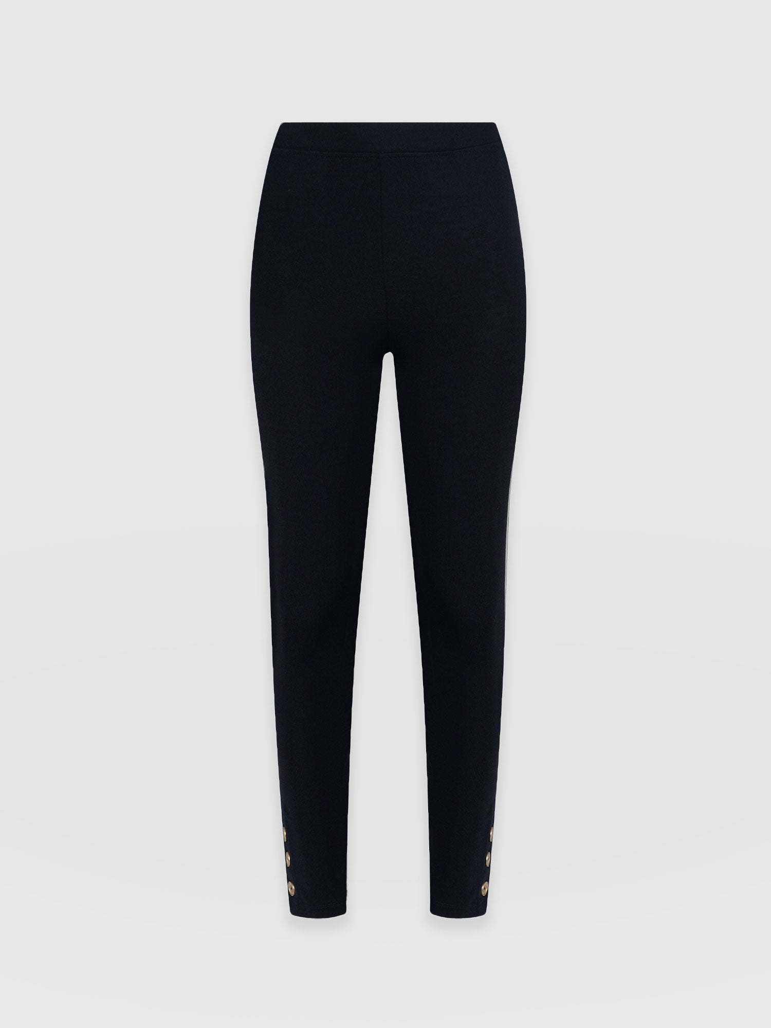 HIGH-WAIST LEGGINGS WITH BUTTONS - Black | ZARA Angola