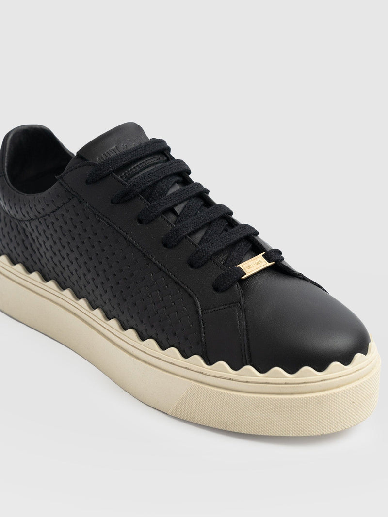 Brook Scallop Sneaker - Black