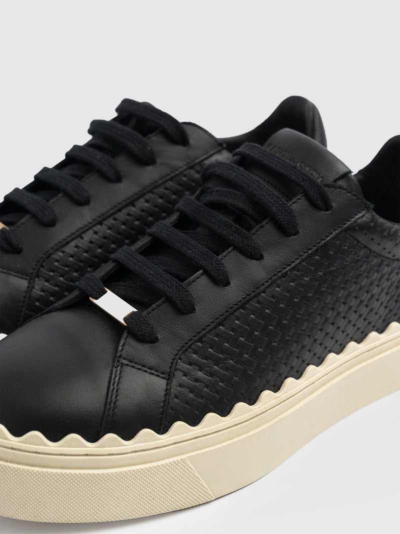 Brook Scallop Sneaker - Black