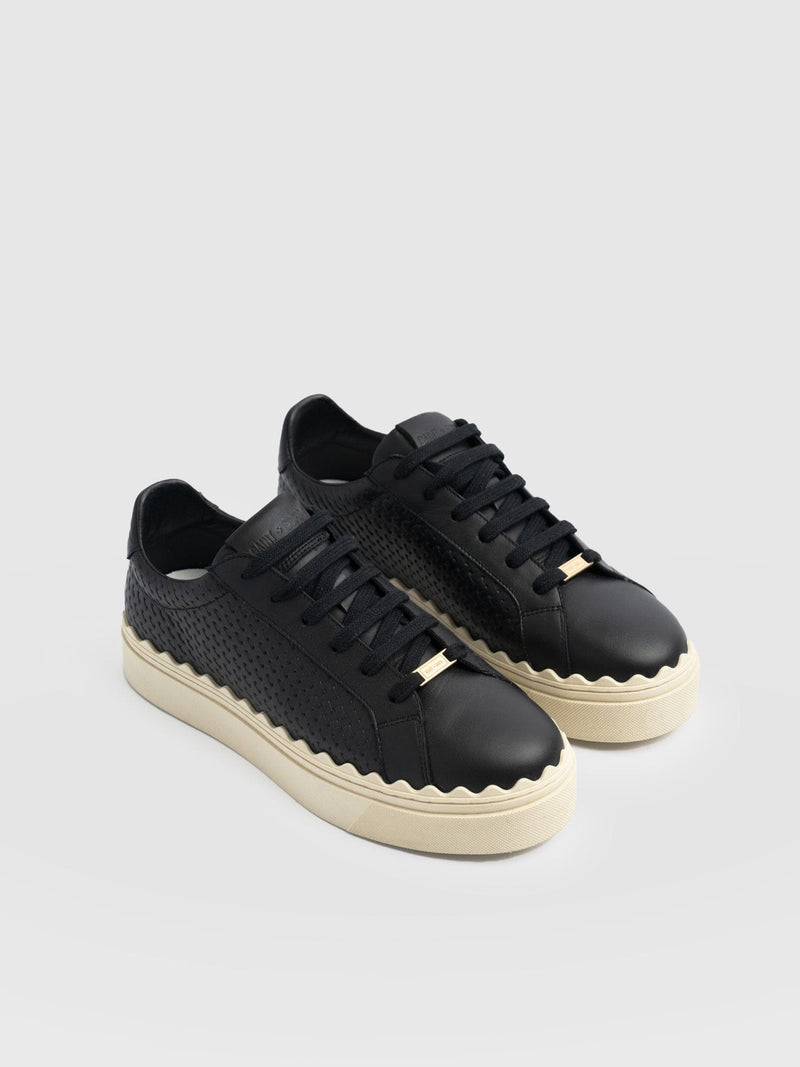 Brook Scallop Sneaker - Black