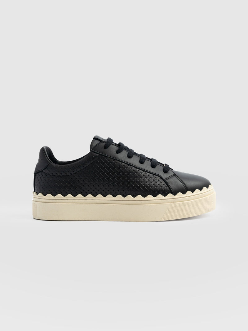 Brook Scallop Sneaker - Black