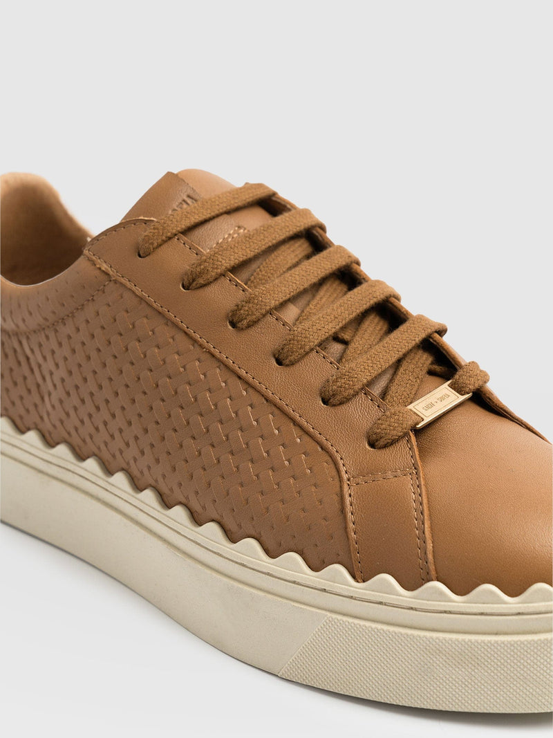 Brook Scallop Sneaker - Tan