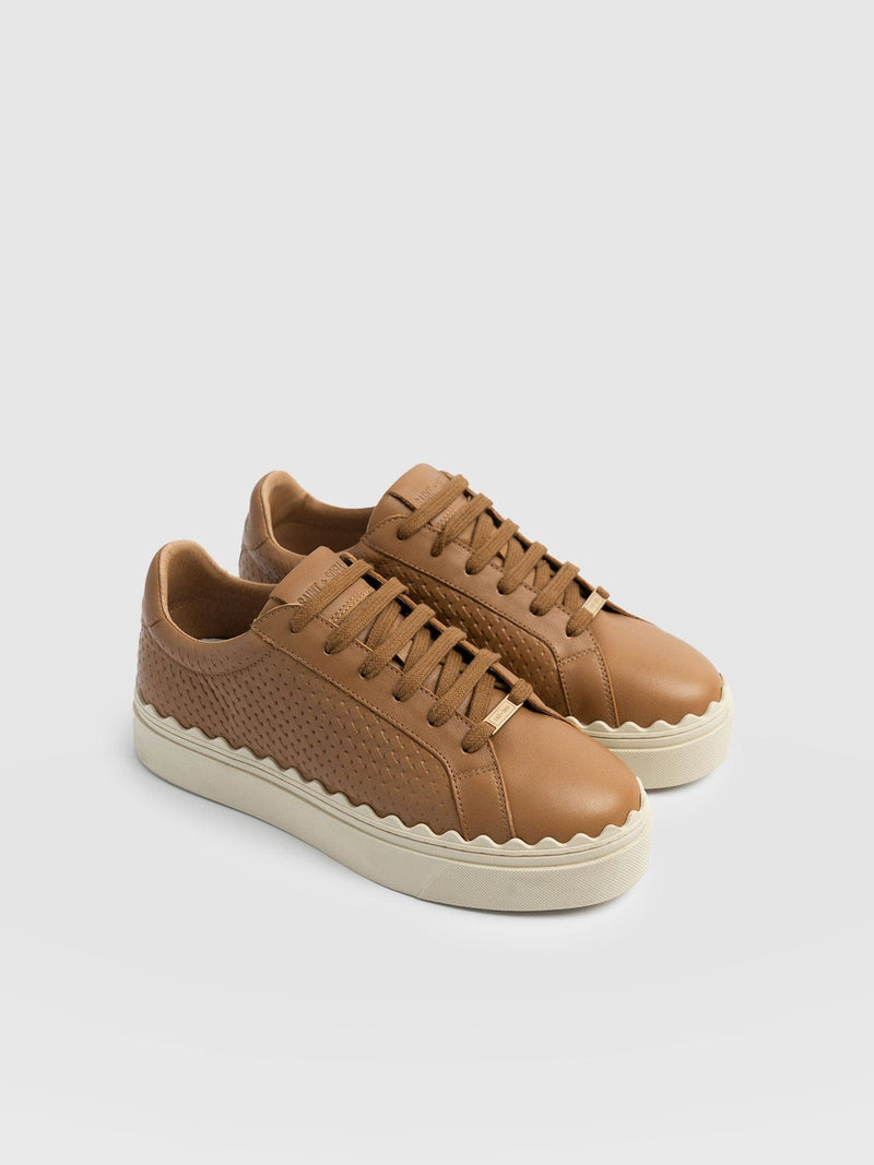 Brook Scallop Sneaker - Tan