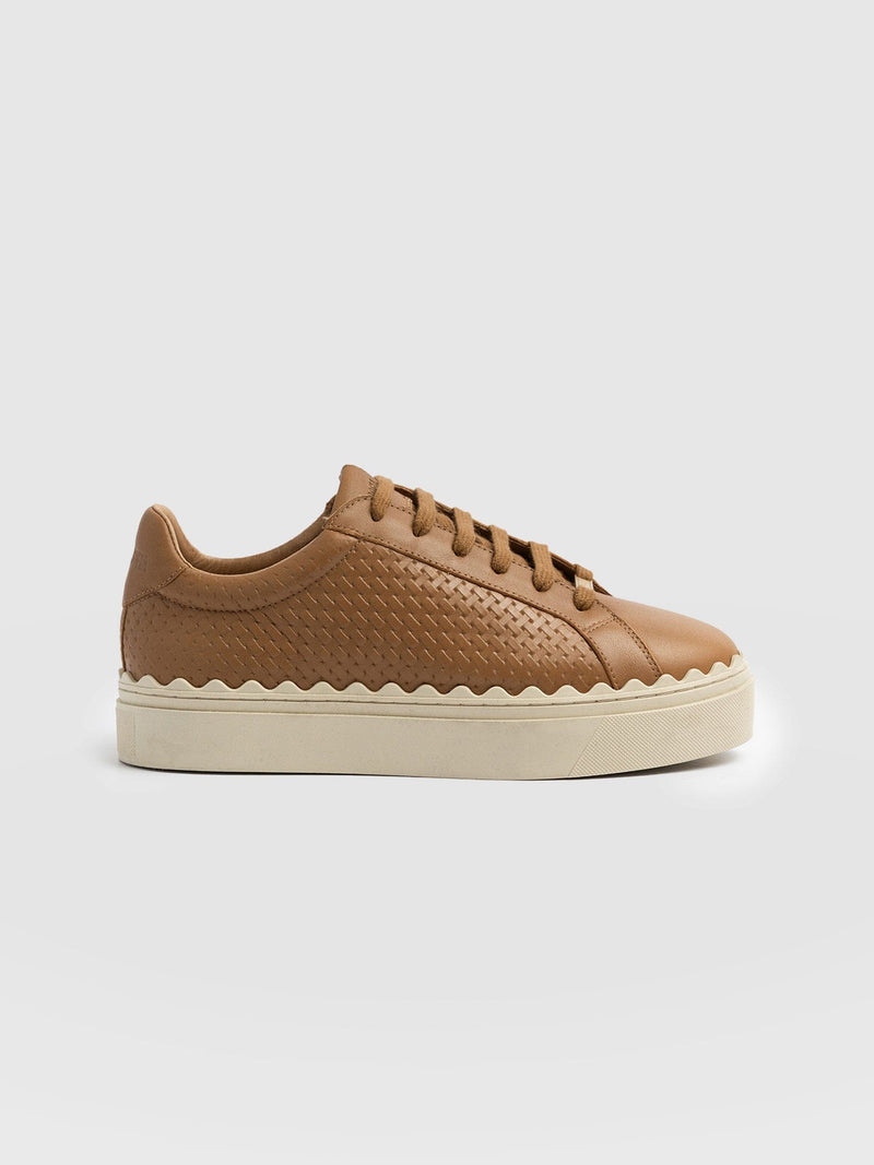 Brook Scallop Sneaker - Tan