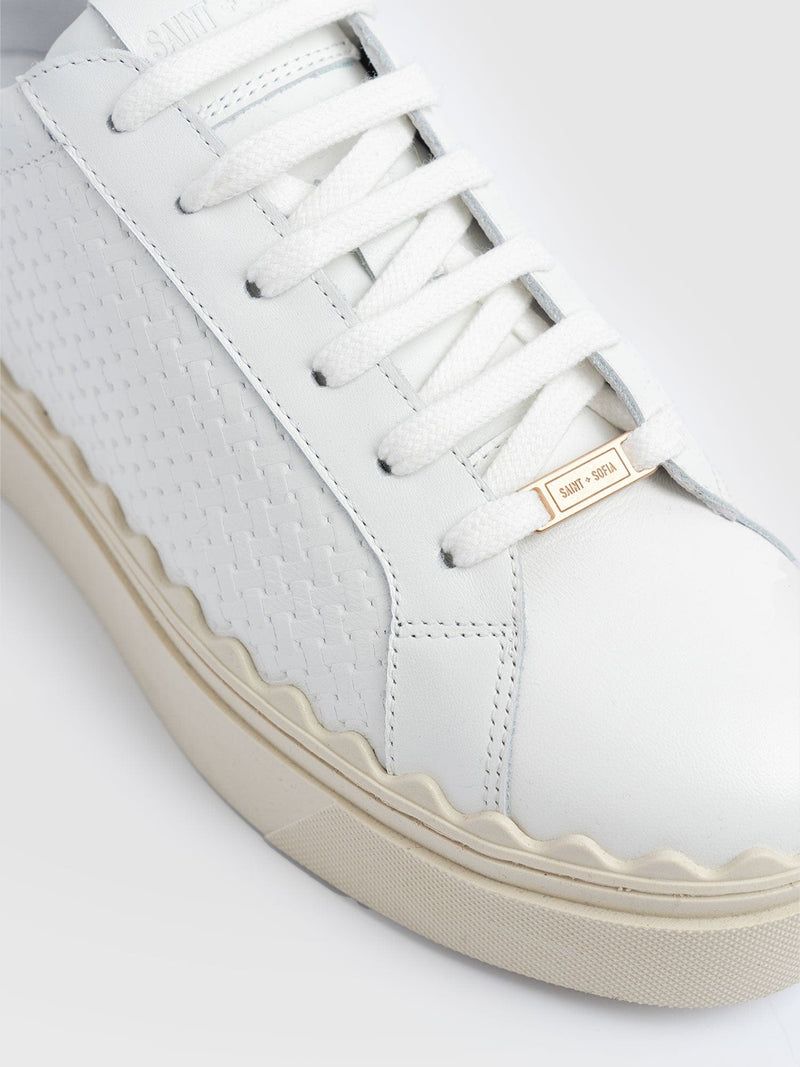 Brook Scallop Sneaker - White