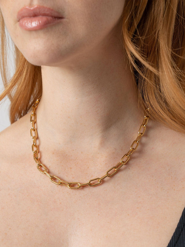 Cable Chain Necklace Gold - Women's Jewellery | Saint + Sofia® USA