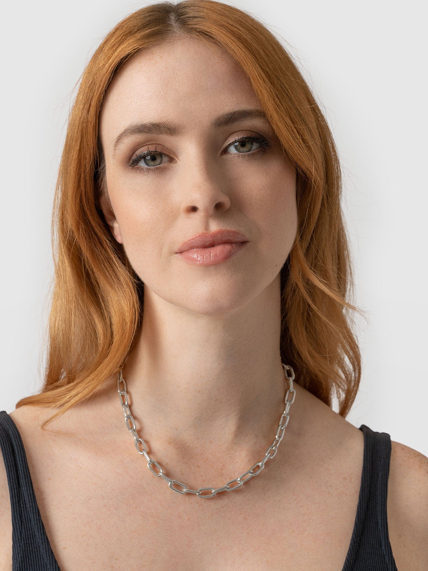 Cable Chain Necklace Silver - Women's Jewellery | Saint + Sofia® USA