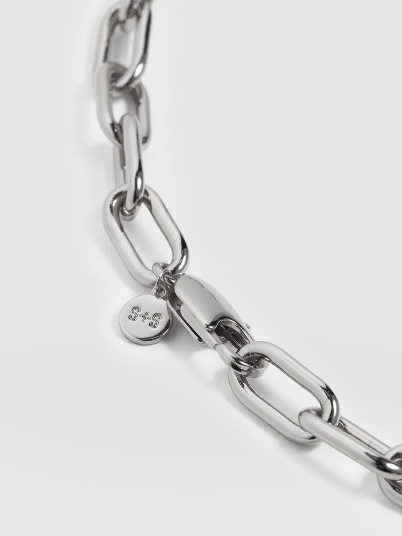 Cable Chain Necklace Silver - Women's Jewellery | Saint + Sofia® USA