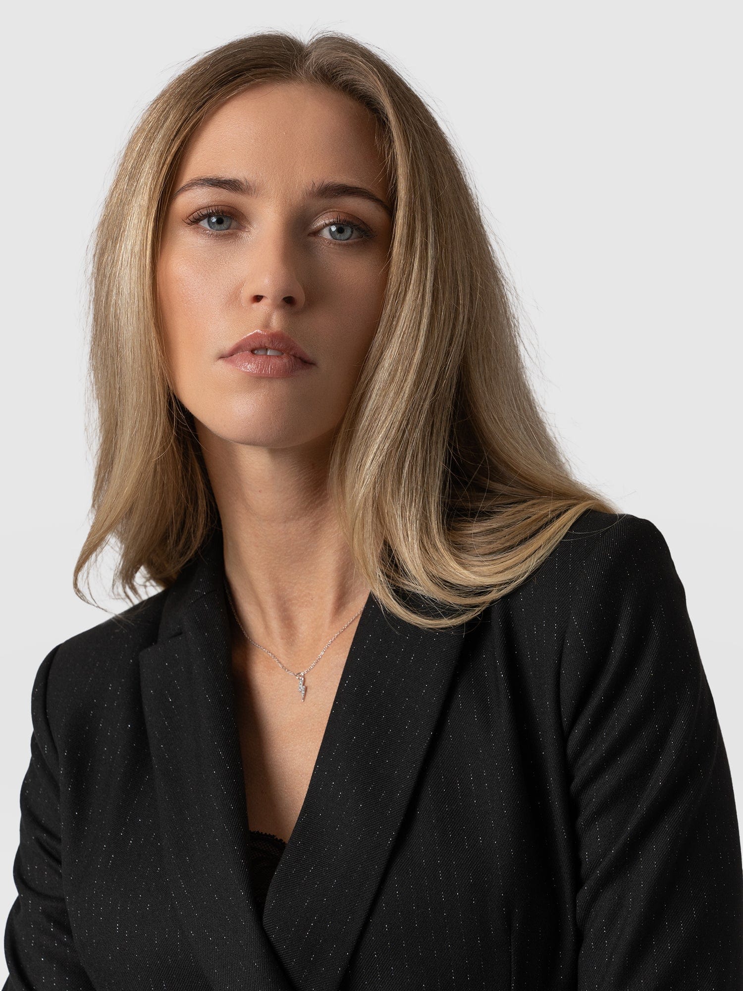 Cambridge Blazer Black Pinstripe - Women's Blazers | Saint + Sofia® USA
