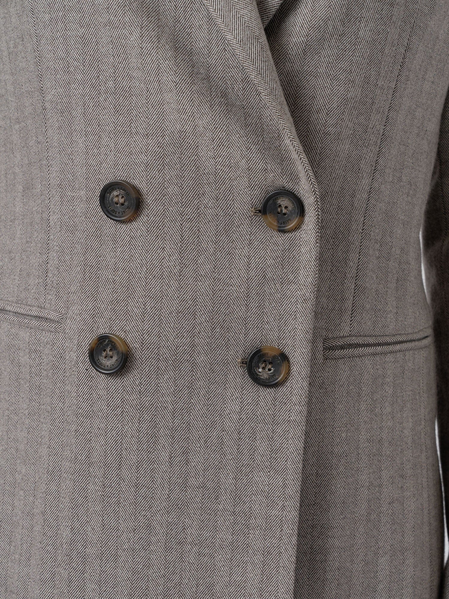 Cambridge Blazer - Brown Herringbone - Women's Jackets | Saint + Sofia® USA