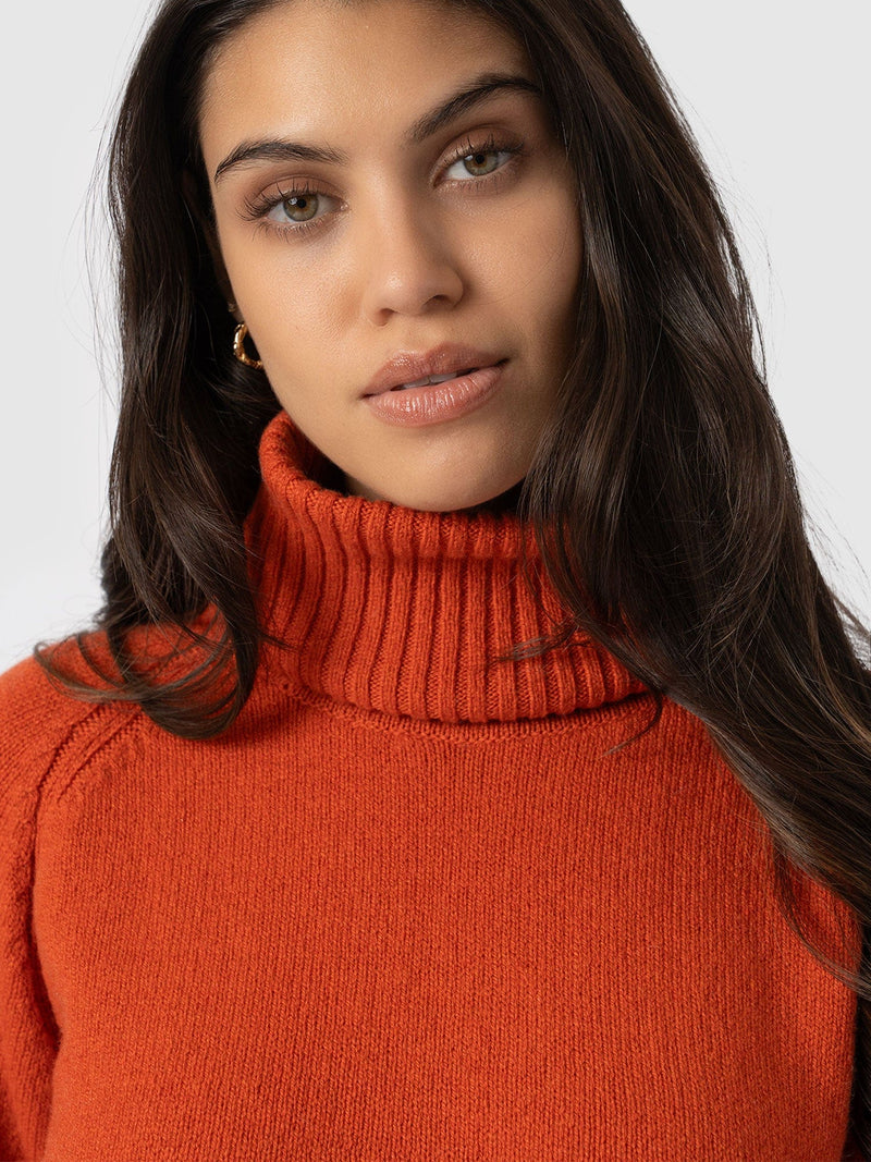 Cambridge Cashmere Sweater Orange - Women's Sweaters | Saint + Sofia® US