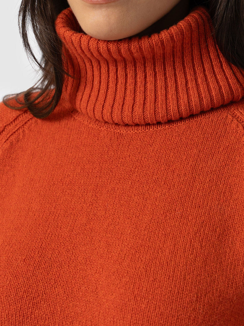 Cambridge Cashmere Sweater Orange - Women's Sweaters | Saint + Sofia® US