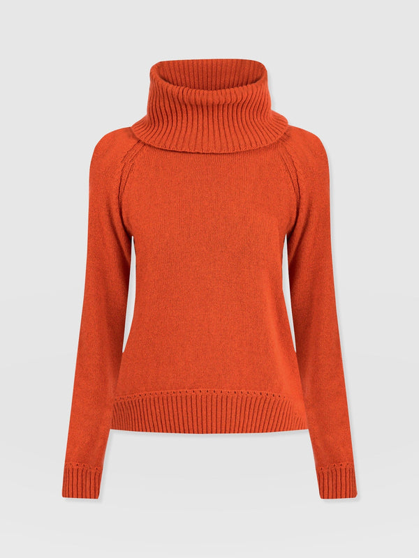 Cambridge Cashmere Sweater Orange - Women's Sweaters | Saint + Sofia® US