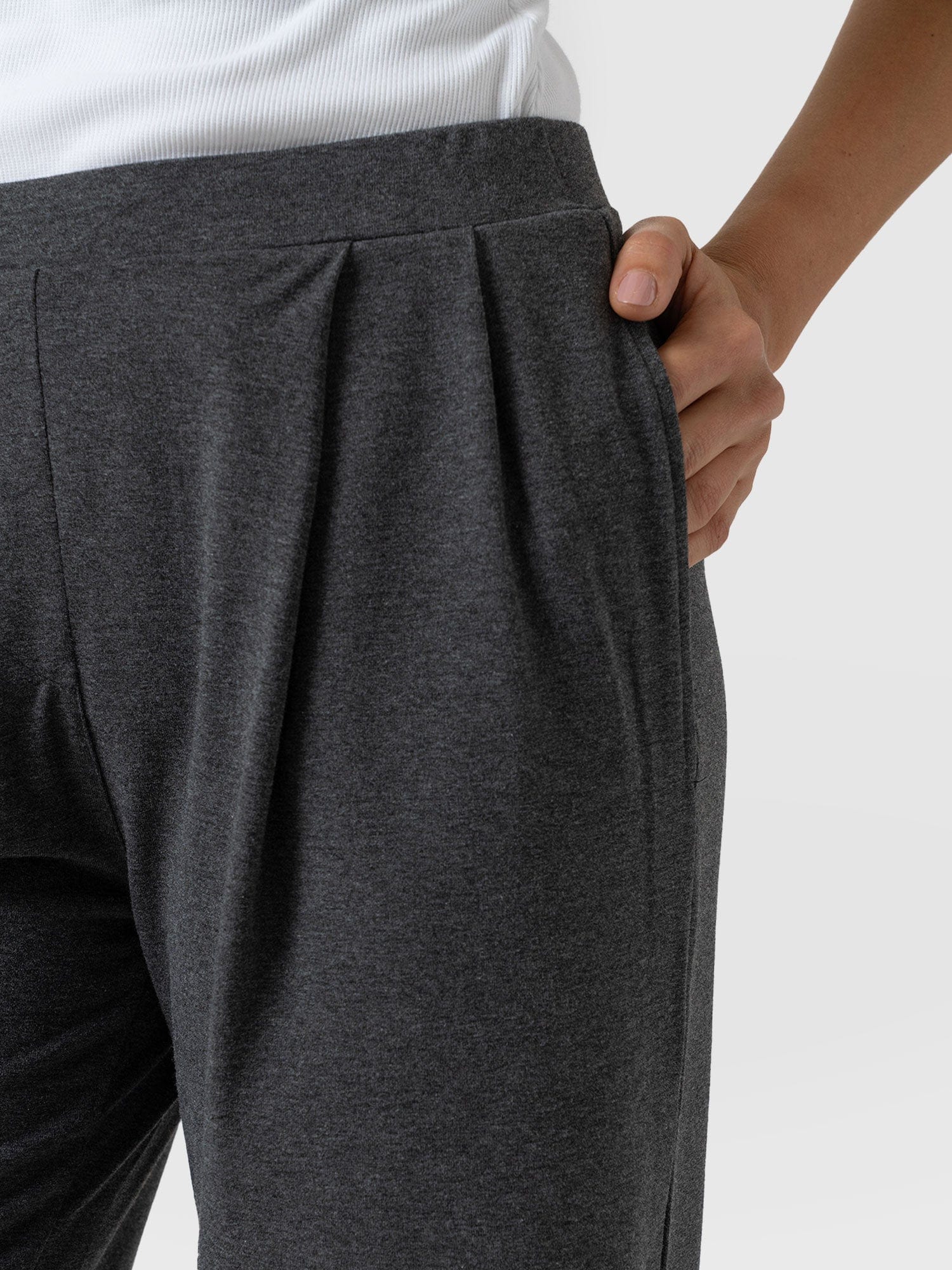 Camden Wide Leg Pant Charcoal - Women's Pants | Saint + Sofia® USA