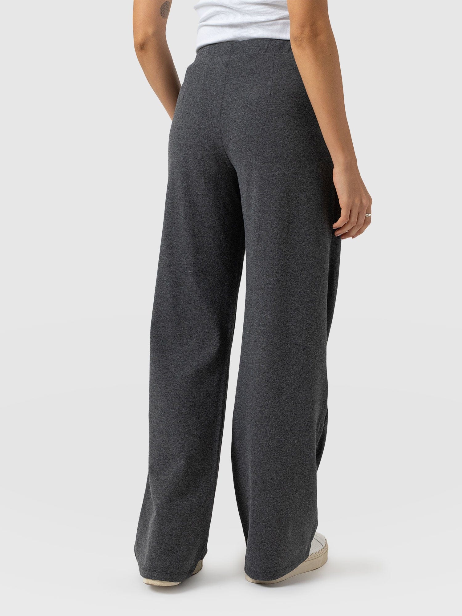 Camden Wide Leg Pant Charcoal - Women's Pants | Saint + Sofia® USA