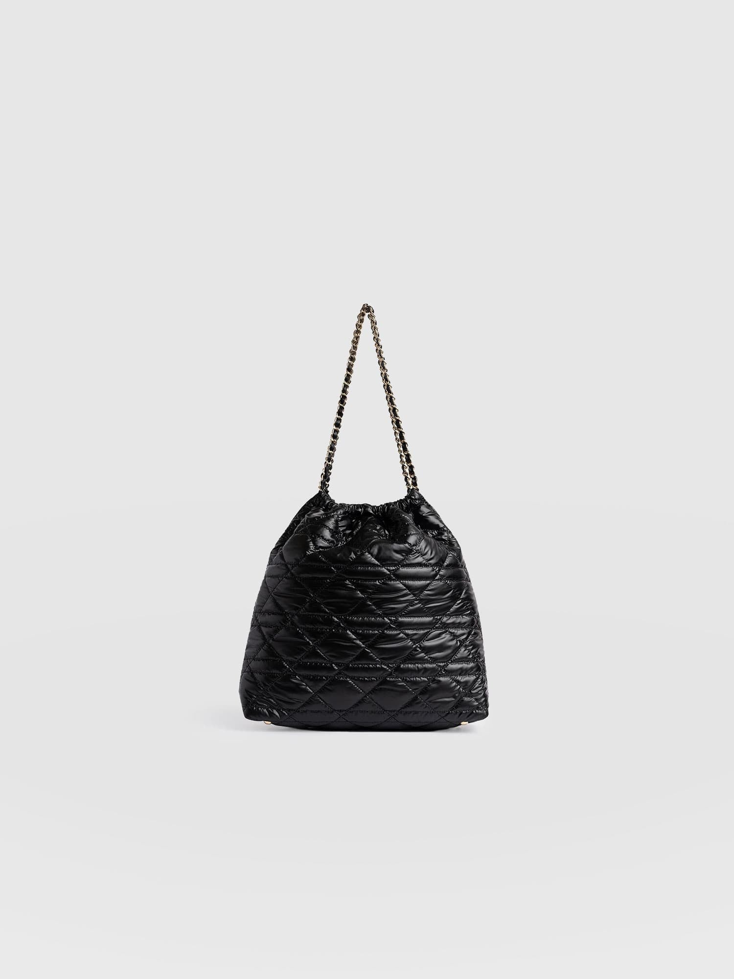 Camilla Drawstring Tote Bag Black - Women's Bags | Saint + Sofia® US