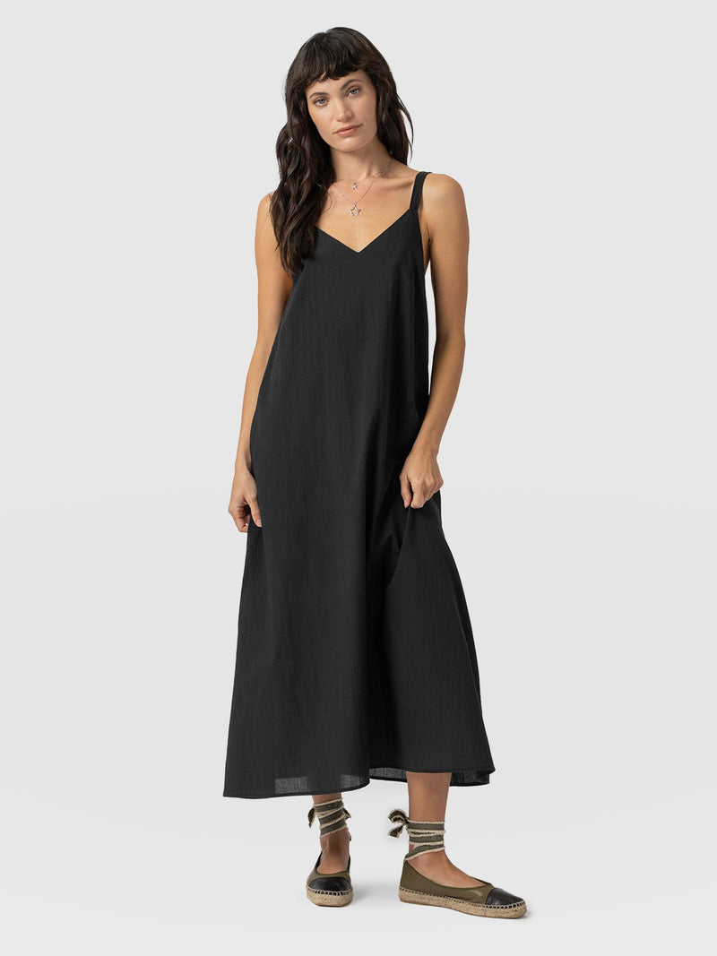 Candice A-Line Dress - Black