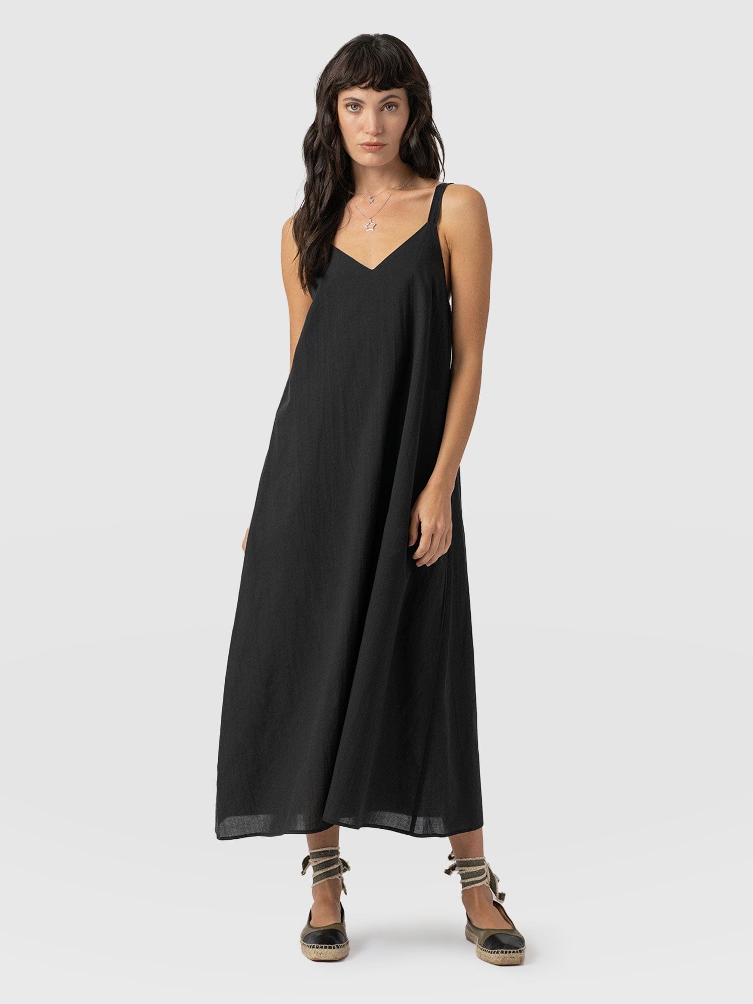 Candice A-Line Dress - Black