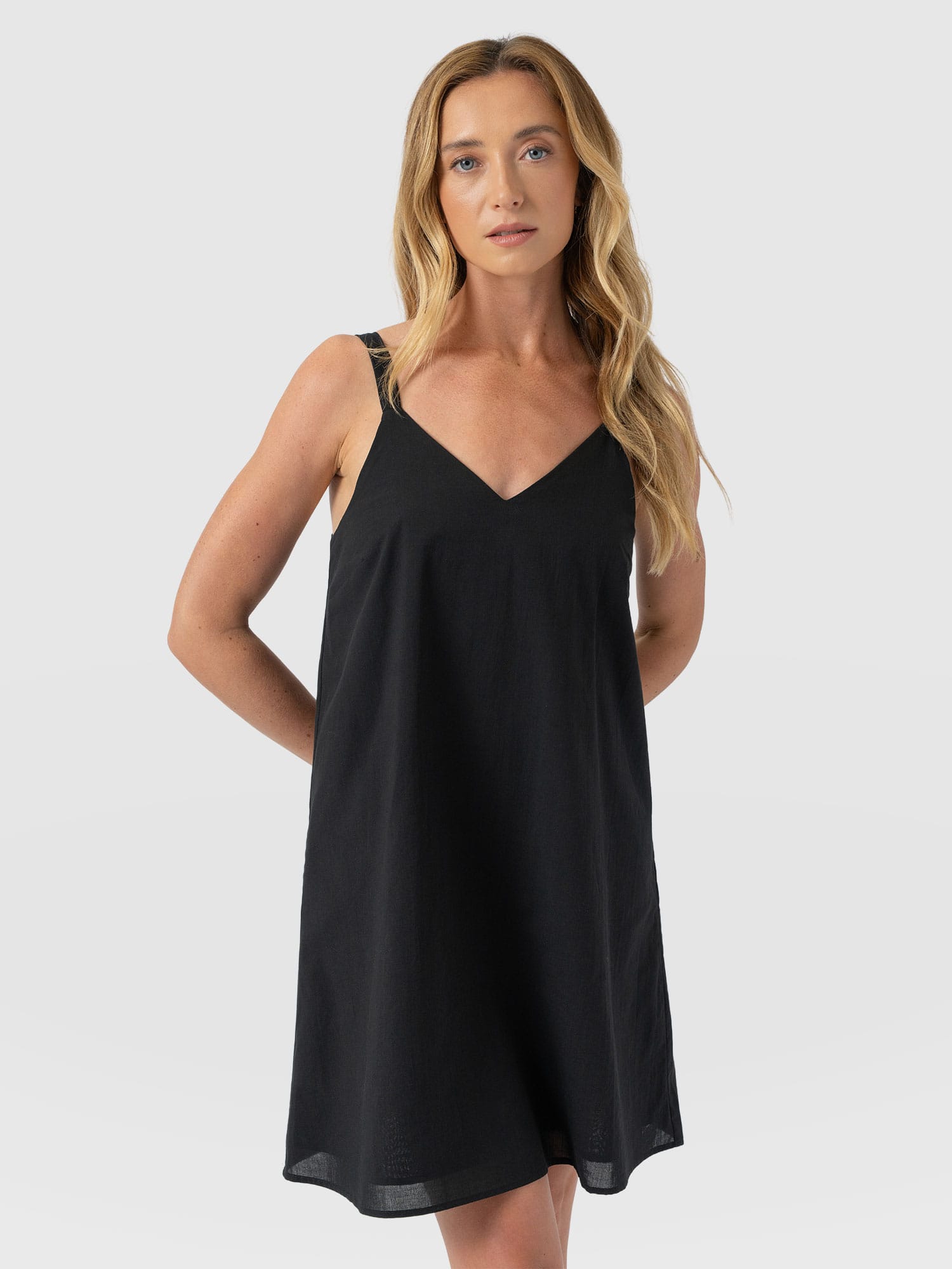 Candice A - Line Mini Dress - Black - Women's Dresses | Saint + Sofia® USA