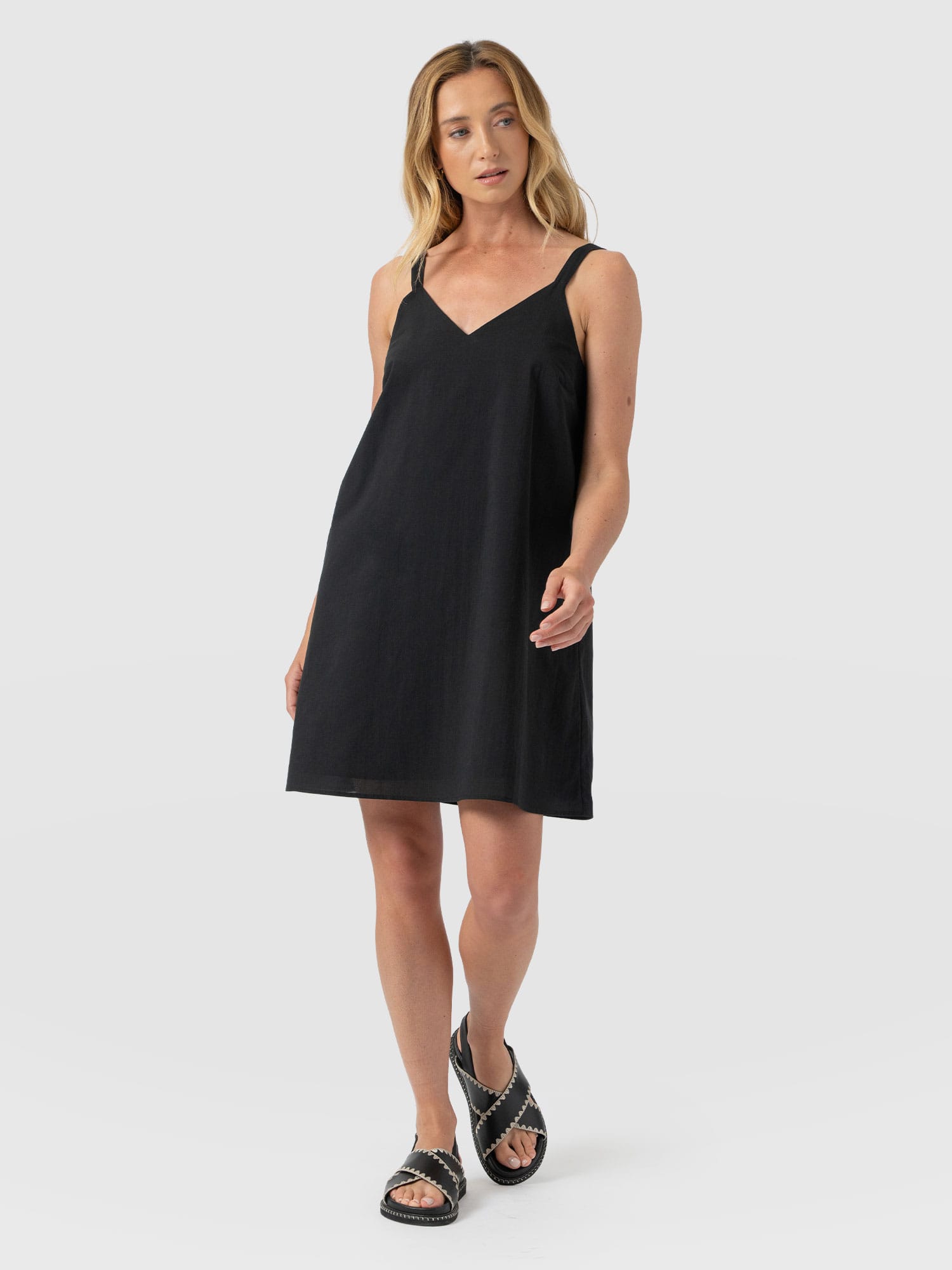 Candice A - Line Mini Dress - Black - Women's Dresses | Saint + Sofia® USA