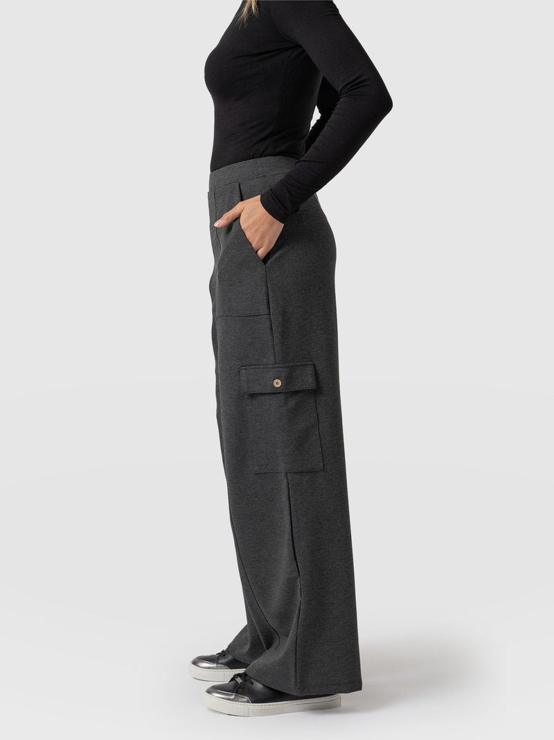 Cargo Chelsea Pant Charcoal - Women's Pants | Saint + Sofia® USA