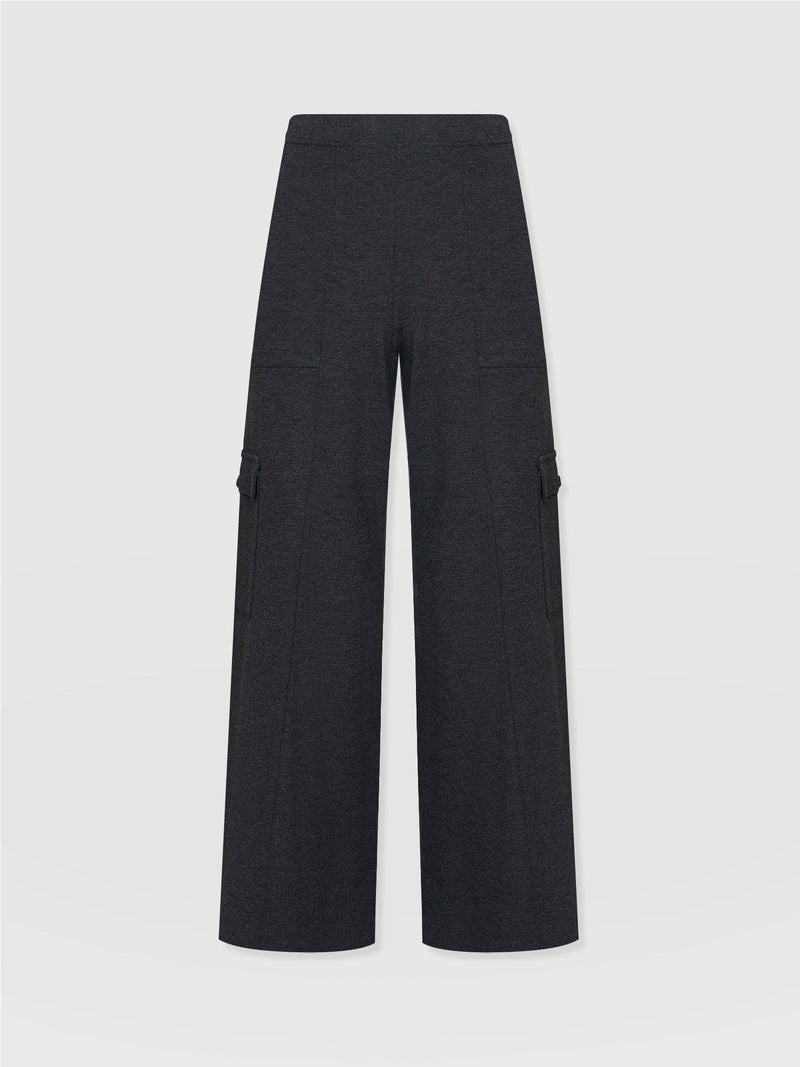 Cargo Chelsea Wide Leg Pant Charcoal  - Women's Pants | Saint + Sofia® US