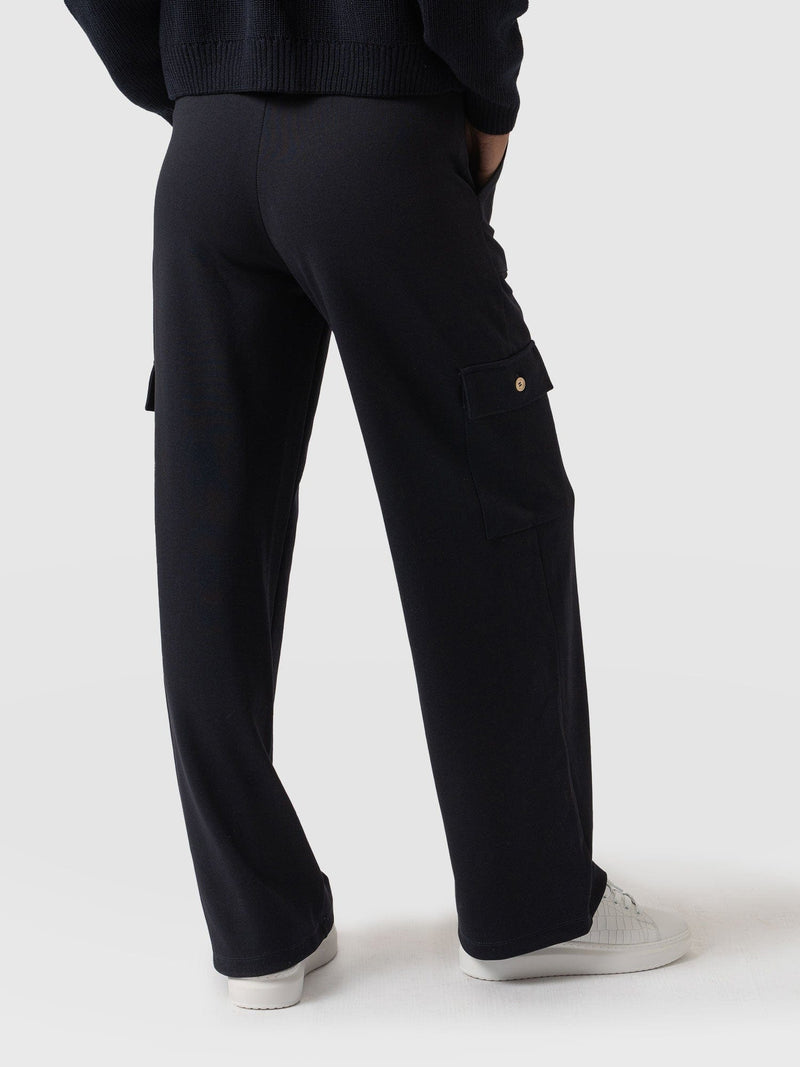 Cargo Chelsea Wide Leg Pant Navy  - Women's Pants | Saint + Sofia® USA