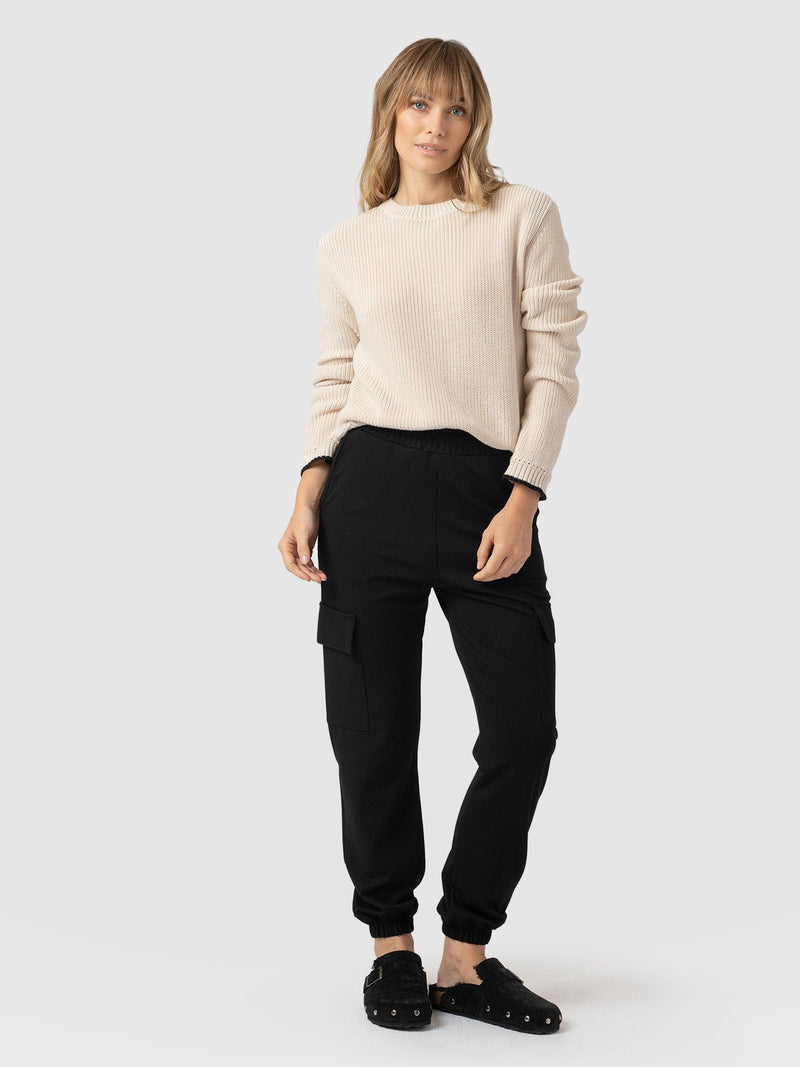 Cargo Tapered Pant - Black - Women's Pants | Saint + Sofia® US