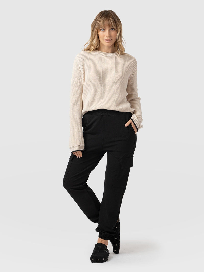 Cargo Tapered Pant - Black - Women's Pants | Saint + Sofia® US