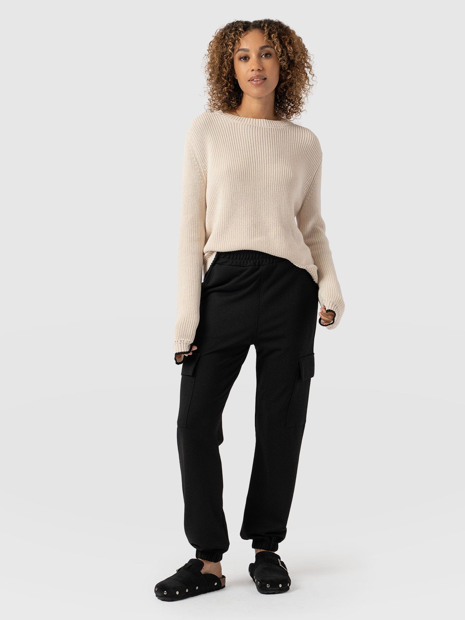 Cargo Tapered Pant - Black - Women's Pants | Saint + Sofia® US