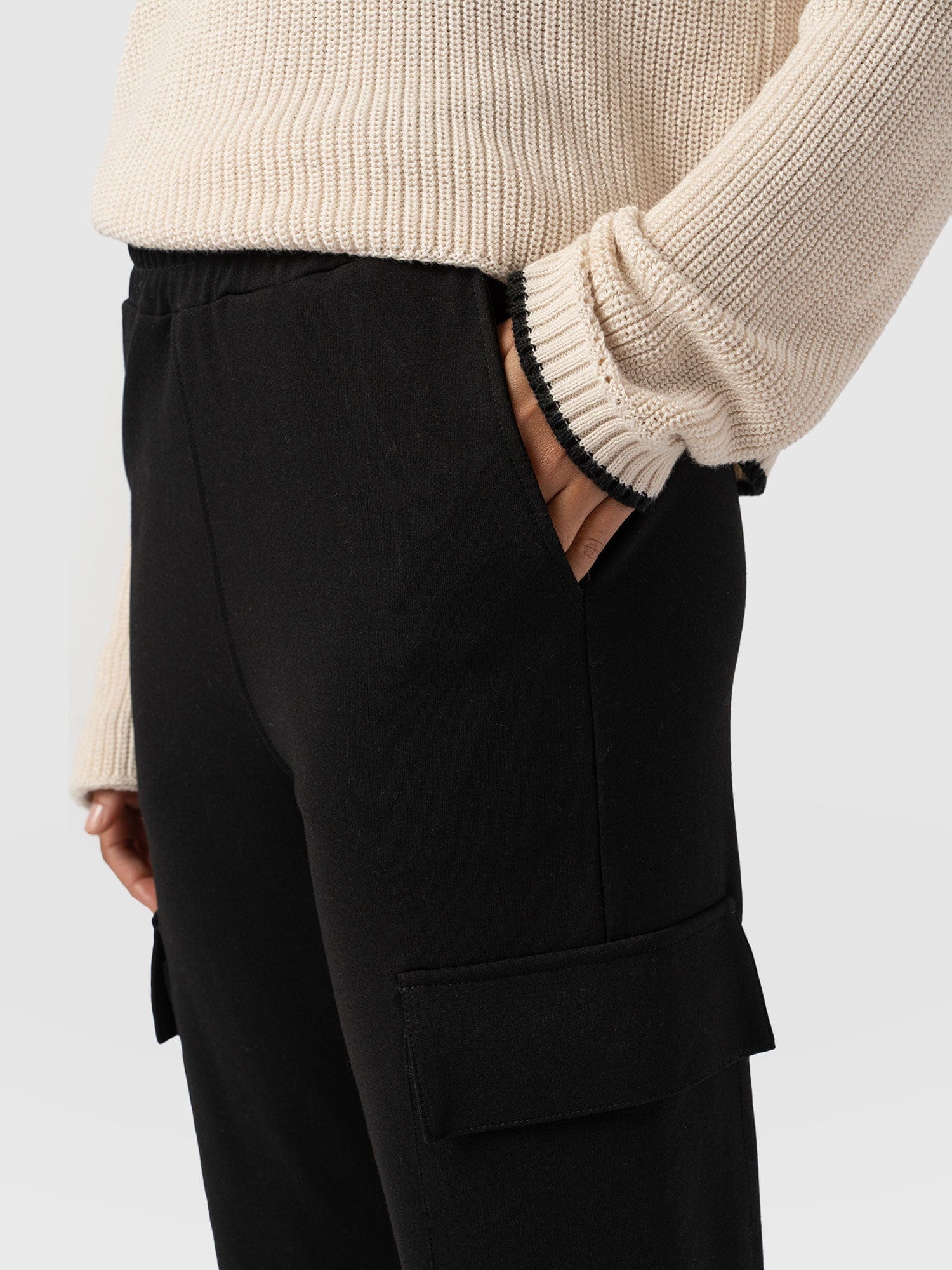 Cargo Tapered Pant - Black - Women's Pants | Saint + Sofia® US