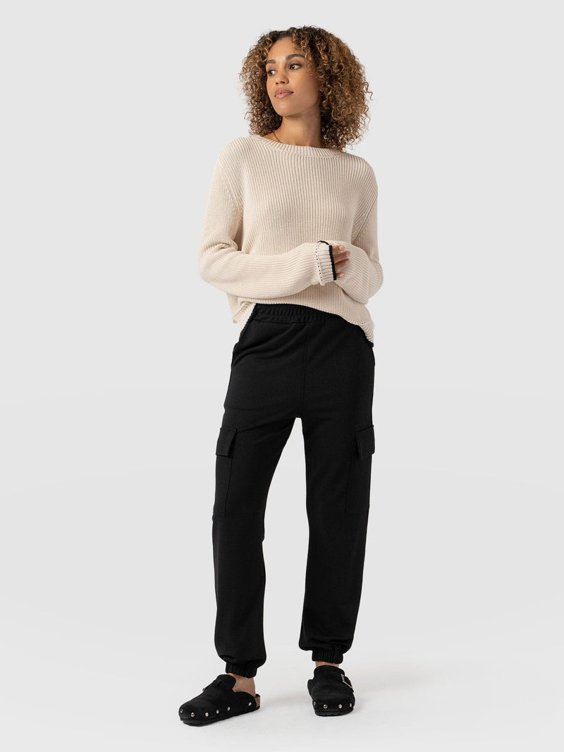 Cargo Tapered Pant - Black - Women's Pants | Saint + Sofia® US