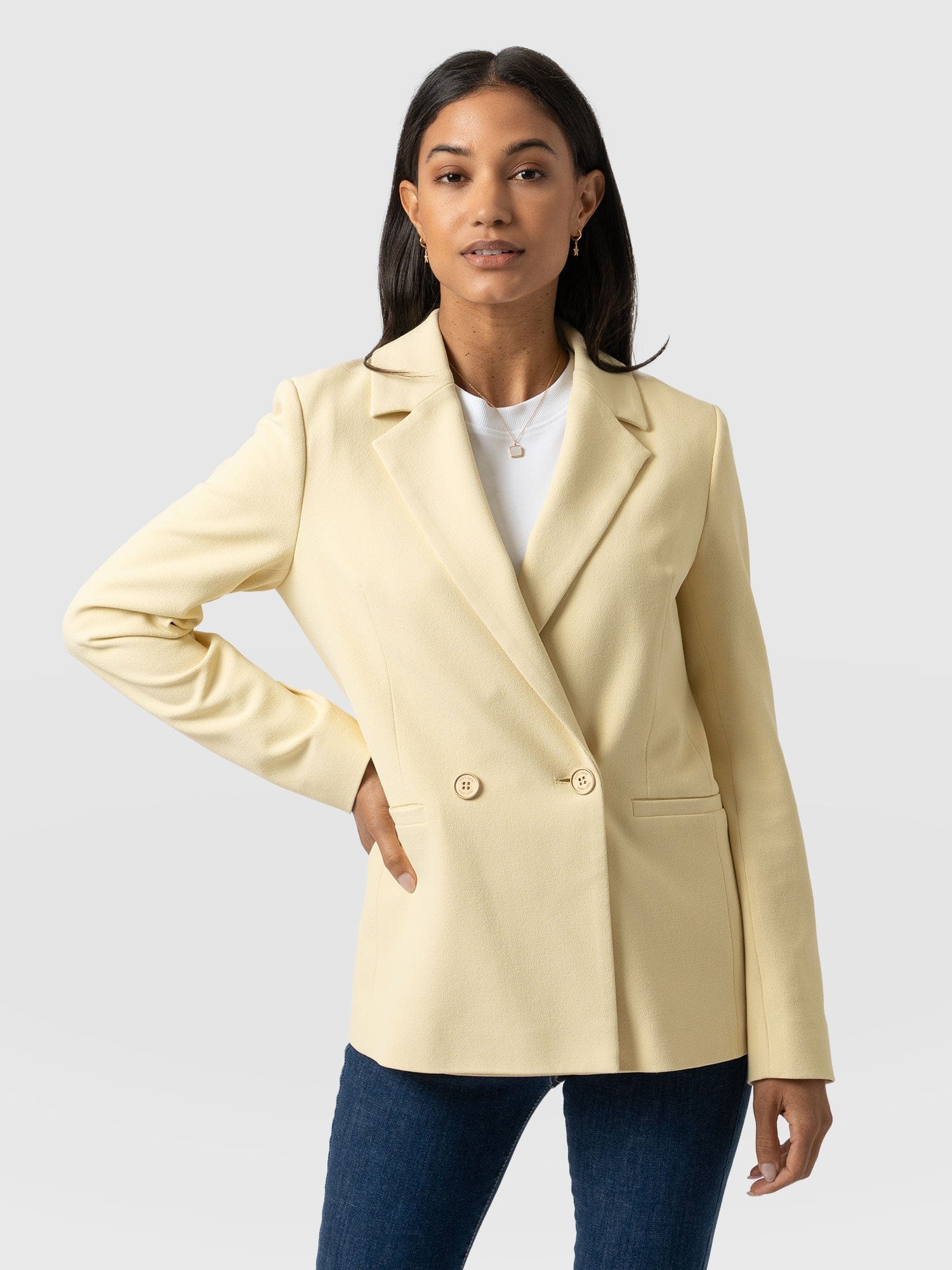Carmen Blazer Yellow - Women's Blazers | Saint + Sofia® USA