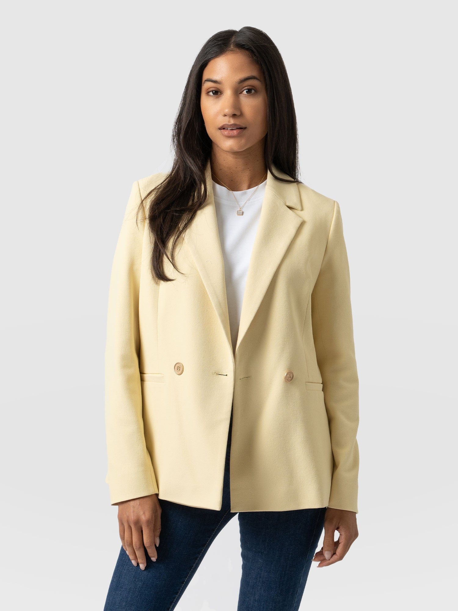 Carmen Blazer Yellow - Women's Blazers | Saint + Sofia® USA