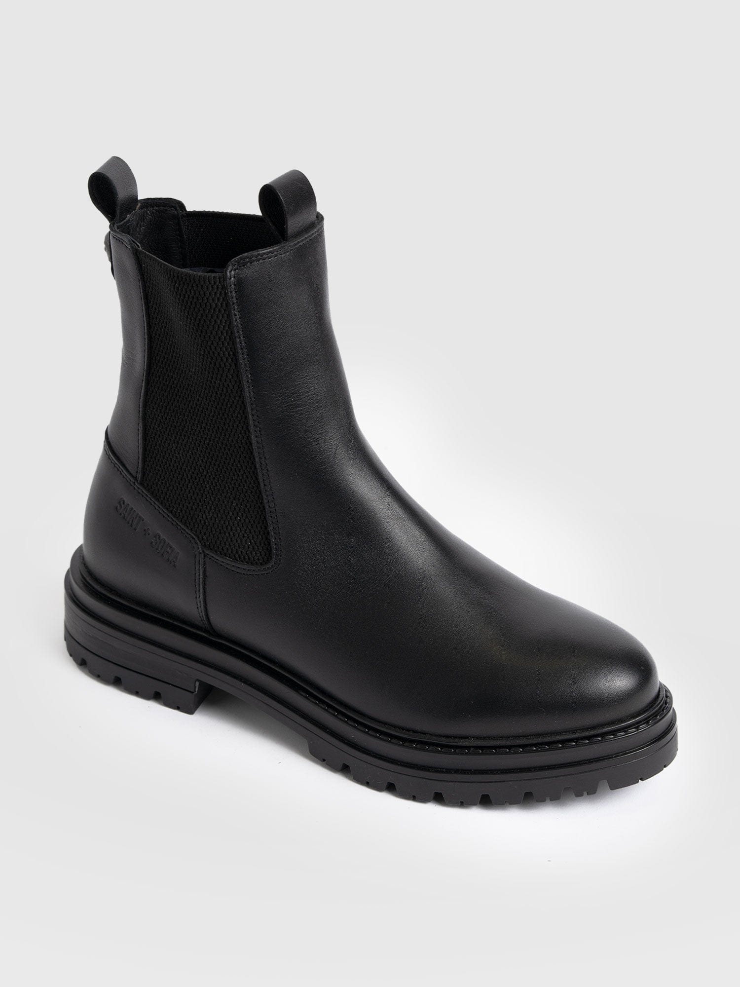 Carnaby Chelsea Boot Black - Women's Leather Boots | Saint + Sofia® US