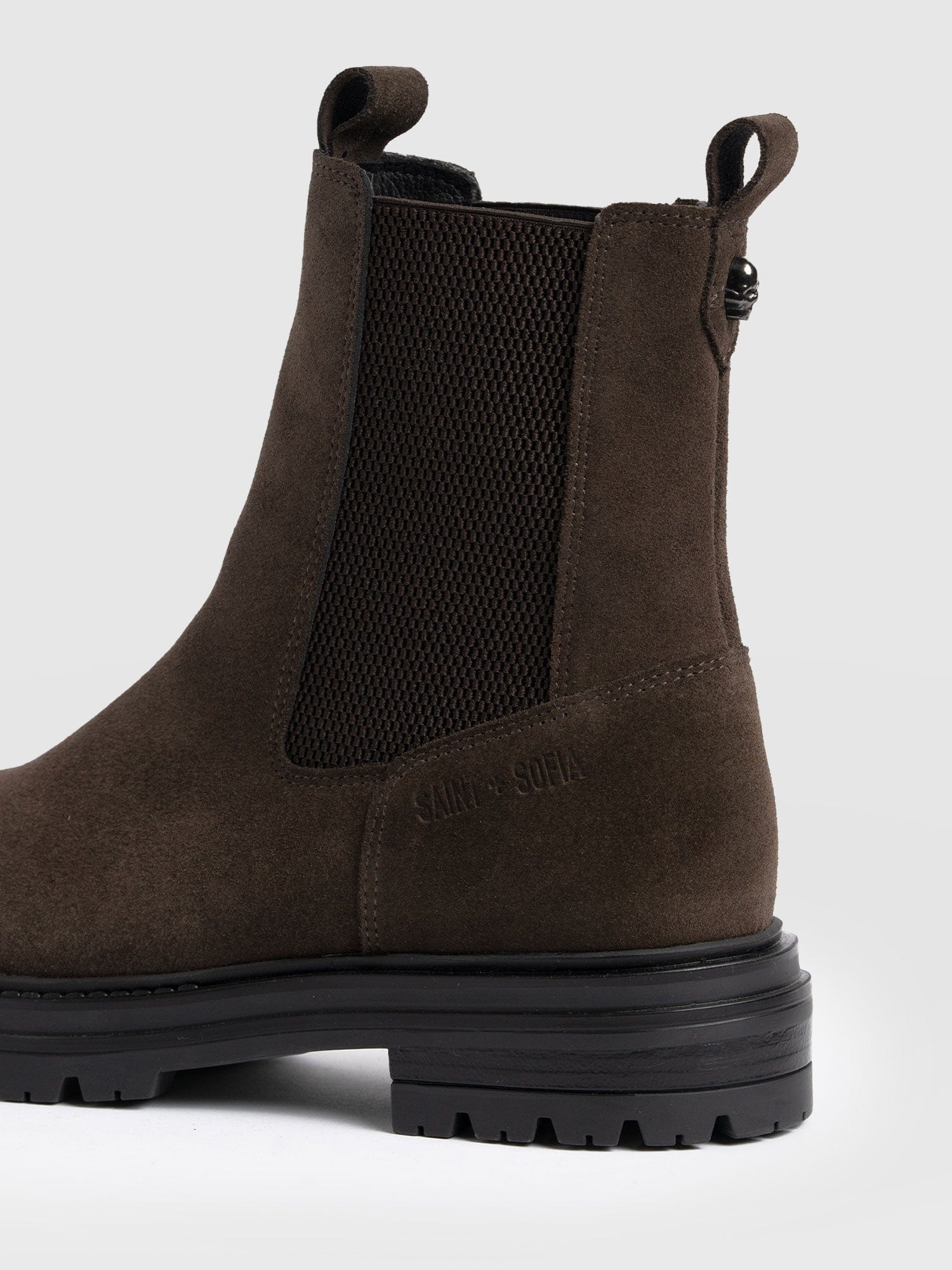 Carnaby Chelsea Boot - Chocolate Suede - Women's Shoes | Saint + Sofia® USA