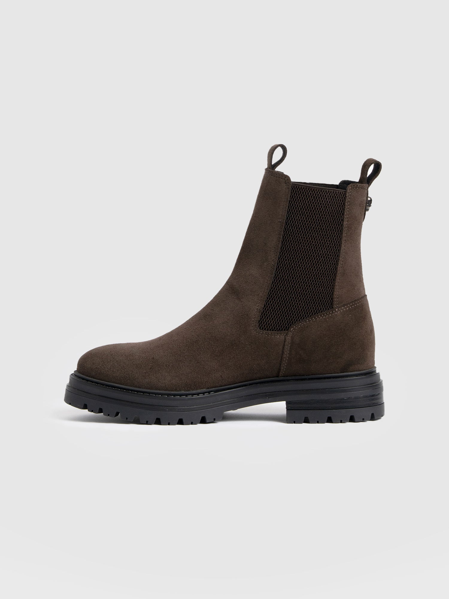 Carnaby Chelsea Boot - Chocolate Suede - Women's Shoes | Saint + Sofia® USA