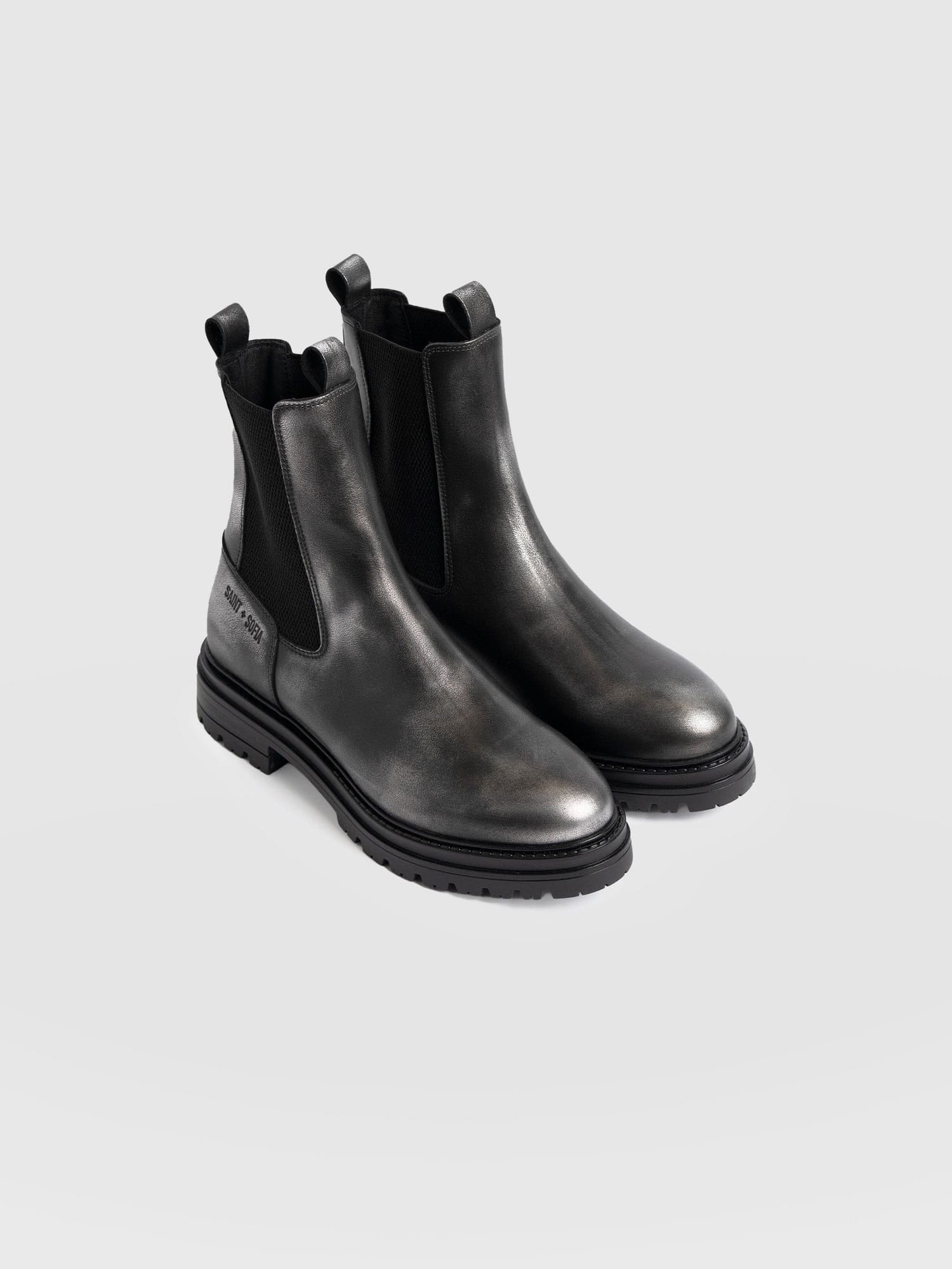 Carnaby Chelsea Boot - Gunmetal - Women's Shoes | Saint + Sofia® USA