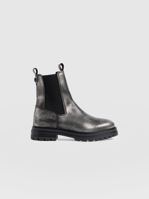 Carnaby Chelsea Boot - Gunmetal - Women's Shoes | Saint + Sofia® USA