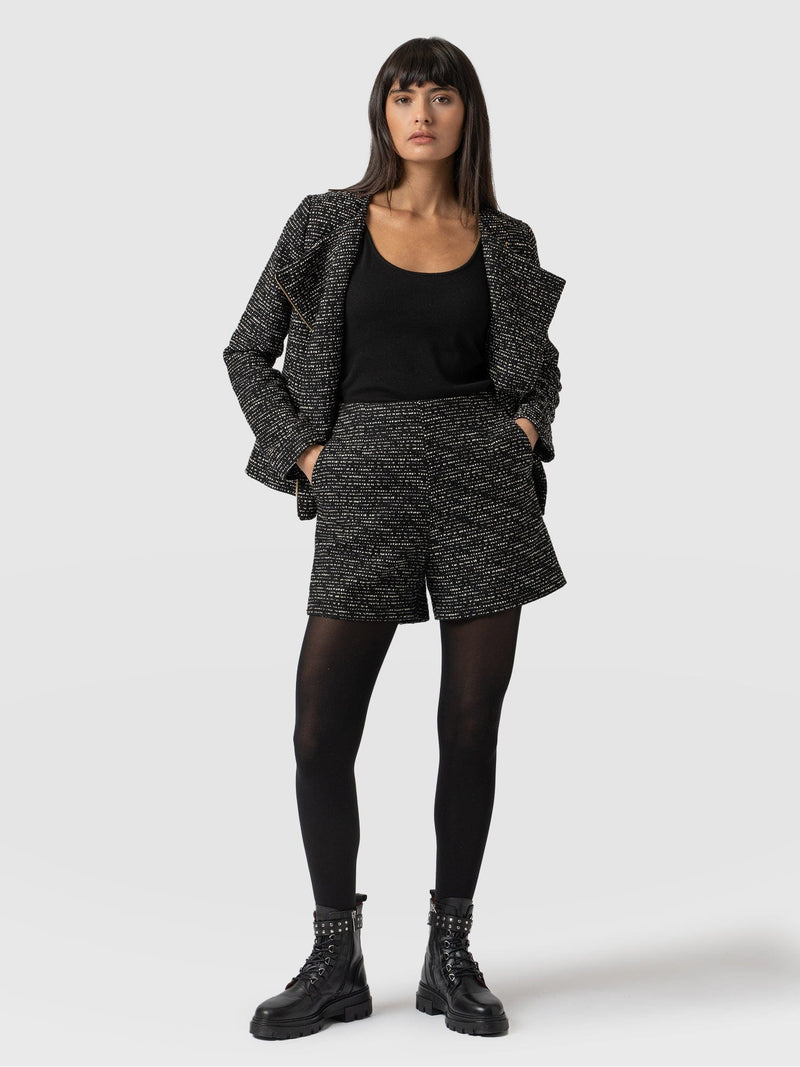 Carnaby Short Monochrome Bouclé - Women's Shorts | Saint + Sofia® USA