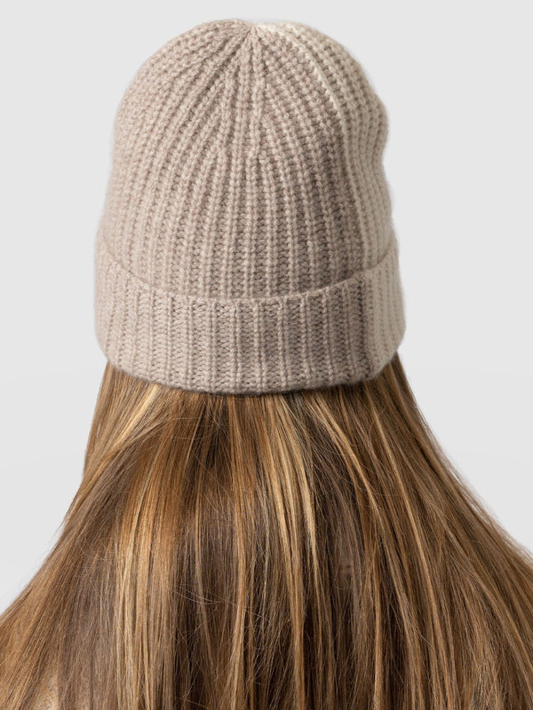 Cashmere Beanie Cream/Beige - Women's Hats | Saint + Sofia® USA