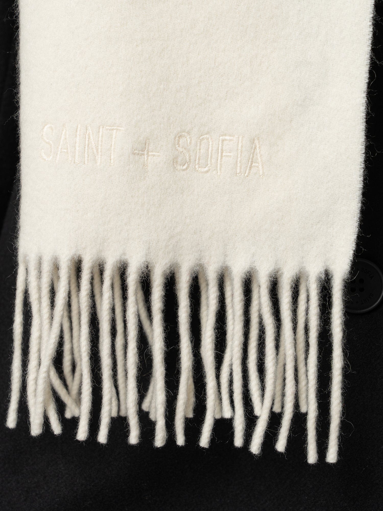 Cashmere Scarf Cream - Women's Scarves | Saint + Sofia® USA