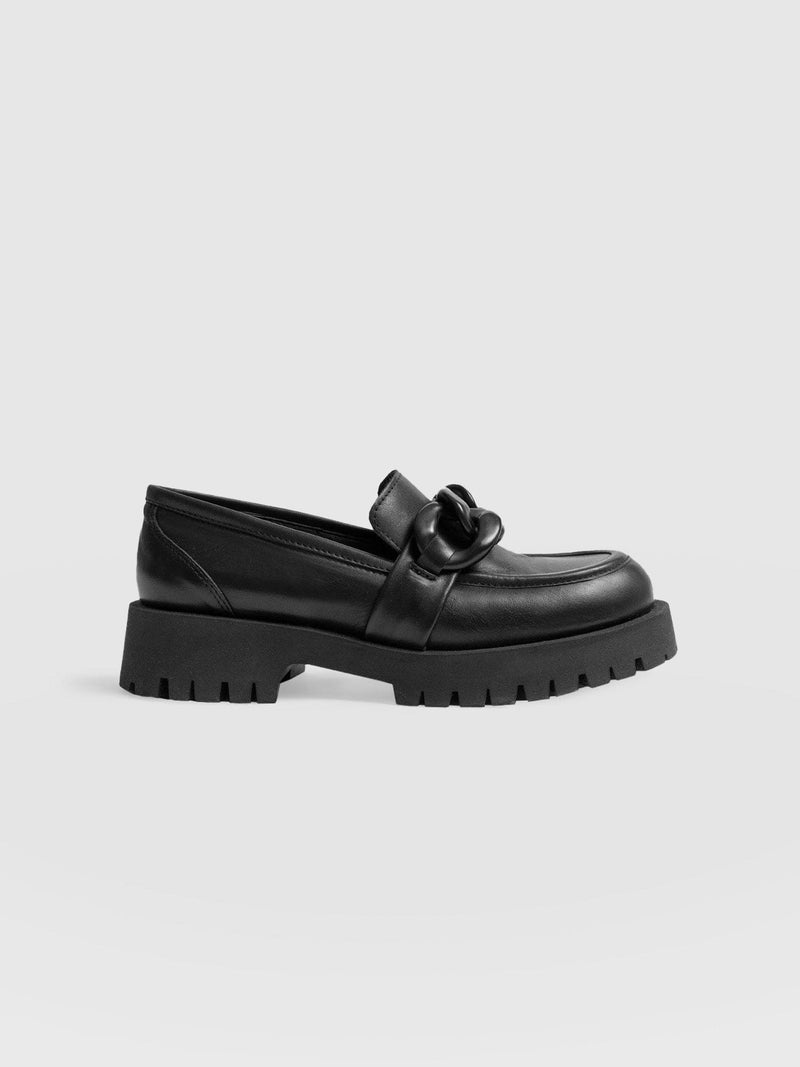 Chain Loafer Black - Women's Loafers | Saint + Sofia® USA